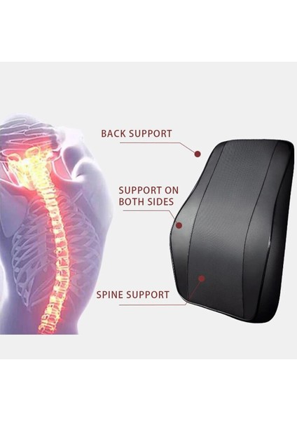 1 Adet Bej Bel Stili Kafalık Yastığı Araba Boyun Dayanağı Baş Desteği Yastığı Araba Nefes Alabilir Bellek Köpük Yavaş Ribaund Koruması Araba Bel Yastığı Evrensel (Yurt Dışından) indirimleri