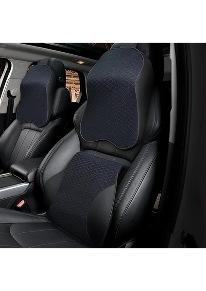 TZ039 Menekşe 1 Adet Stil 1 Adet Bellek Köpük Sevimli Araba Koltuğu Kafalık Yastık Boyun Dinlenme Için Katı Bel Sırt Desteği Yastık Seti Yastıklar Oto Aksesuarları (Yurt Dışından) modelleri