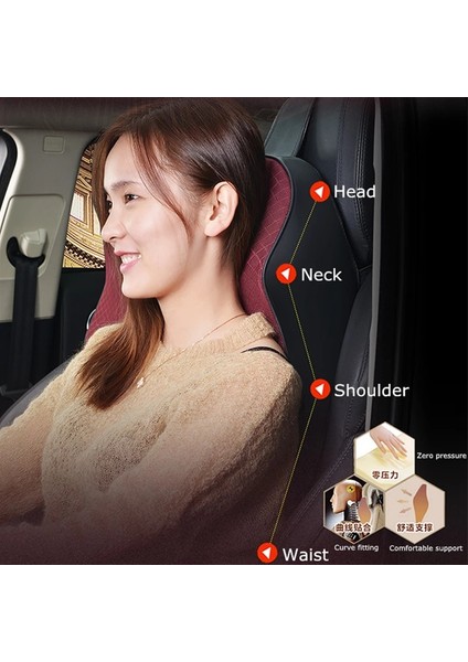 TZ039 Menekşe 1 Adet Stil 1 Adet Bellek Köpük Sevimli Araba Koltuğu Kafalık Yastık Boyun Dinlenme Için Katı Bel Sırt Desteği Yastık Seti Yastıklar Oto Aksesuarları (Yurt Dışından) indirimleri