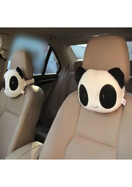 Siyah Stil Ute Karikatür Panda Oto Araba Boyun Desteği Yastık Kafalık Yastık Mat Boyun Dayanağı Kafalık Yastık Araba Aksesuarları (Yurt Dışından) fiyatları
