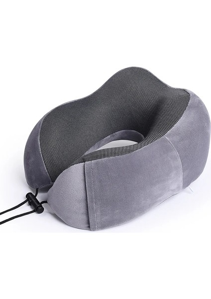 Gri Tarzı Araba U Şekilli Battaniyeler Boyun Yastıkları Yumuşak Yavaş Ribaund Uzay Seyahat Yastığı Katı Boyun Servikal Sağlık Yatakları (Yurt Dışından)