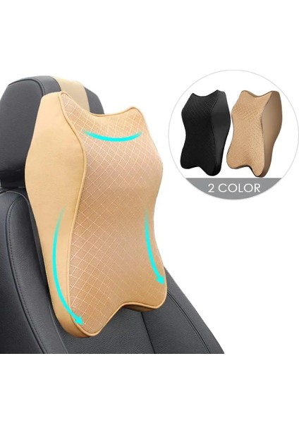 Bir Stil Ar Boyun Yastığı 3D Battaniyeler Baş Desteği Ayarlanabilir Otomatik Kafalık Yastığı Seyahat Boyun Yastığı Destek Tutacağı Koltuk Yastığı (Yurt Dışından)