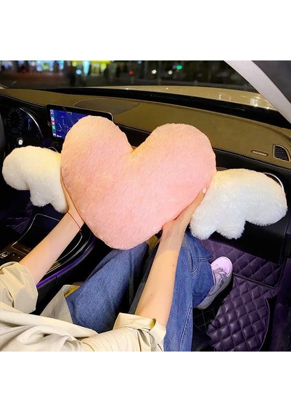 Kafalık Stili Jınserta Kalp Şeklinde Araba Kafalık Peluş Aşk Boyun Yastık Koltuk Arka Yastık Bel Desteği Yastığı Evrensel Araba Aksesuarları (Yurt Dışından) indirimleri