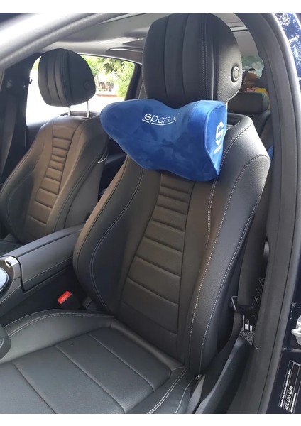 Bule Sparco Yastık Tarzı Brıde Recaro Yarış Koltuğu Yeniden Takılmış Araba Hafızalı Pamuklu Kafalık Rahat Boyun Yastığı 1 Adet (Yurt Dışından)