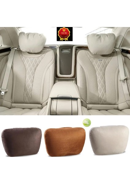 Gri Stil Maybach Tasarım S Sınıfı Süper Yumuşak Araba Kafalık Oto Koltuk Kılıfı Baş Boyun Dinlenme Yastığı Çoğu Model Için Ayarlanabilir Araba Yastığı (Yurt Dışından) modelleri
