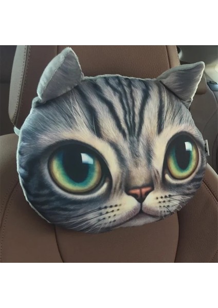 No.12 Tarzı 3D Güzel Köpek Kedi Hayvan Hediye Araba Kafalık Aktif Karbon Koltuk Yumuşak Boyun Dinlenme Yastığı Güvenlik Kafalık Hava Spreyi Kapakları (Yurt Dışından)