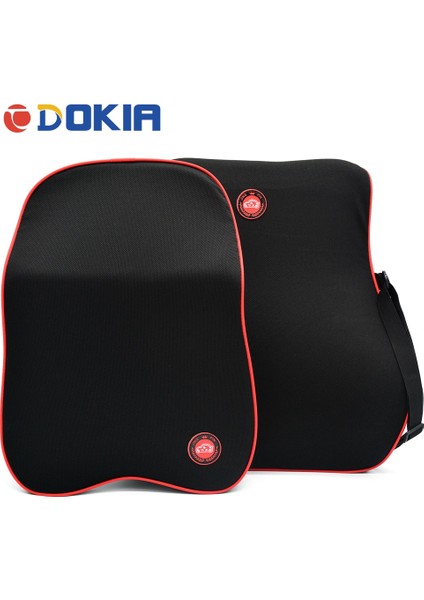 No.2 Tarzı Dokıa Araba Yastık Boyun Yastık Kafalık Bel Geri Bel Desteği Yastık Yastık Araba ve Ofis Koltuğu Için Ayarlanabilir Kayış ile (Yurt Dışından) fiyatları