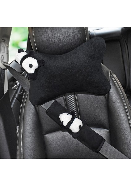 2 Adet Emniyet Kemeri Kapağı Stili Sevimli Karikatür Panda Bebek Araba Koltuğu Kafalık Boyun Yastık Desteği Yumuşak Peluş Oto Emniyet Kemeri Kapağı Araba Iç Aksesuarları Li (Yurt Dışından) fiyatları