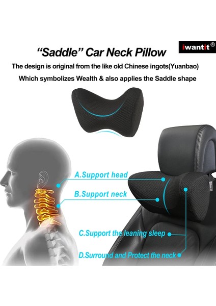 Lacivert Tarzı %100 Hafızalı Köpüklü Araba Boyun Yastığı, Çok Sürüşlü Rahat Koltuk Başlık Minderi Desteği, Otomotiv Aksesuarları(1 Paket) (Yurt Dışından) modelleri