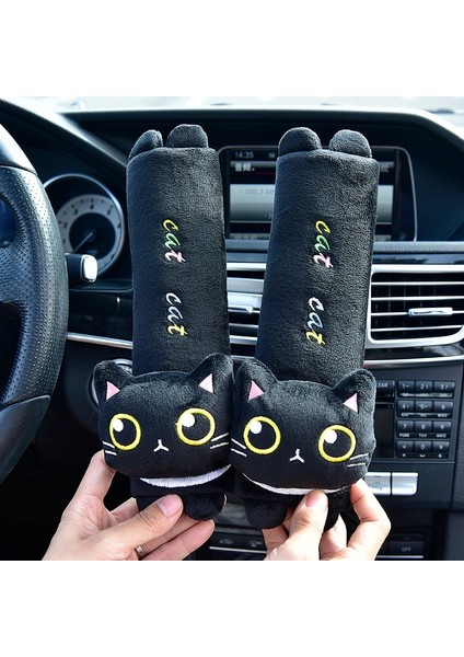 1 Adet Emniyet Kemeri Kapağı Stili Sevimli Kedi Araba Boyun Yastık Karikatür Kedi Kafa Araba Kafalık Seyahat Minderi Kedi Emniyet Kemeri Omuz Pedleri Dikiz Aynası Kapağı Kapakları (Yurt Dışından) fiyatları