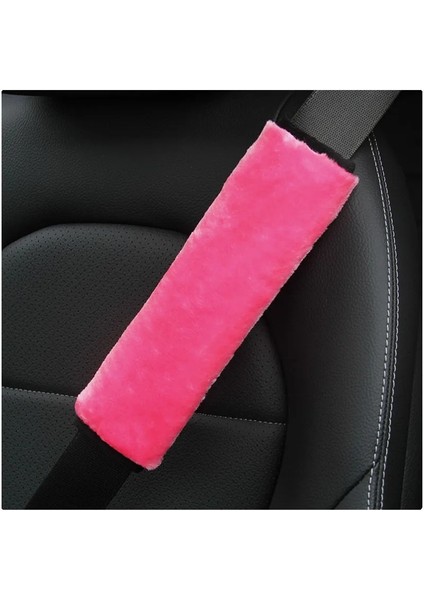 Pembe Taç Araba Emniyet Kemeri Örtüsü Taç Kış Peluş Evrensel Oto Emniyet Kemeri Yastık Koruyucu Emniyet Kemerleri Omuz Koruma Kapakları (Yurt Dışından) fırsatları