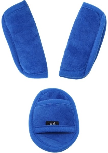 Mavi Yüksek Li Araba Çocuk Emniyet Kemeri Omuz Koruyucu Bebek Arabası Sepet Koruma Kasık Emniyet Kemeri Kapağı ile (Yurt Dışından)