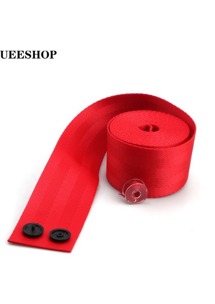 Üç Renkli Ueeshop Uzunluk Araba Emniyet Kemeri Dokuma Mavi Kırmızı Siyah Derin Yeşil Kumaş 4.8 Genişlik Yarış Koltuğu Emniyet Kemerleri Harne Yeni A (Yurt Dışından) indirimleri