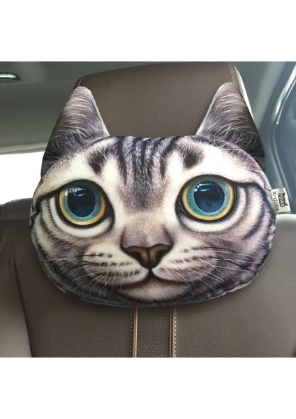 No.4 Tarzı 3D Güzel Köpek Kedi Hayvan Hediye Araba Kafalık Aktif Karbon Koltuk Yumuşak Boyun Dinlenme Yastığı Güvenlik Kafalık Hava Spreyi Kapakları (Yurt Dışından)