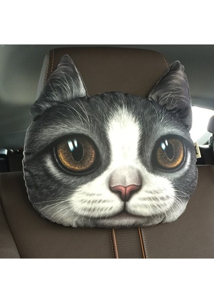 No.4 Tarzı 3D Güzel Köpek Kedi Hayvan Hediye Araba Kafalık Aktif Karbon Koltuk Yumuşak Boyun Dinlenme Yastığı Güvenlik Kafalık Hava Spreyi Kapakları (Yurt Dışından) modelleri