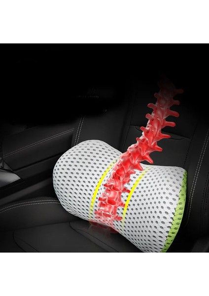 R Stili Araba Boyun Kafalık Yastıkları Mesh Bellek Pamuk Nefes Alabilir Yumuşak Rahat Dinlenme Kafalık Yastık Yastığı Araba Iç Aksesuarları (Yurt Dışından) fırsatları