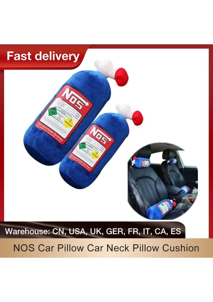 S Boyutu 30X9CM Stili Nos Araba Yastık Araba Boyun Yastık Yastık Boyun Yastık Battaniyeler Araba Dekor Kafa Arkalığı Boyun Istirahat Kanepe Yastık Peluş Oyuncaklar (Yurt Dışından) fırsatları