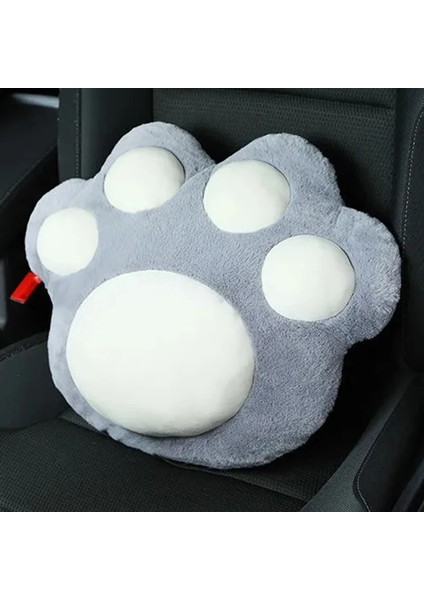 Gri-Bel Tarzı Sevimli Kedi Tırmığı Araba Yastık Kafalık Boyun Yastık Koltuk Sırt Desteği Seyahat Yastık Masaj Yorgunluğu Rahatlatmak Için Evrensel (Yurt Dışından)