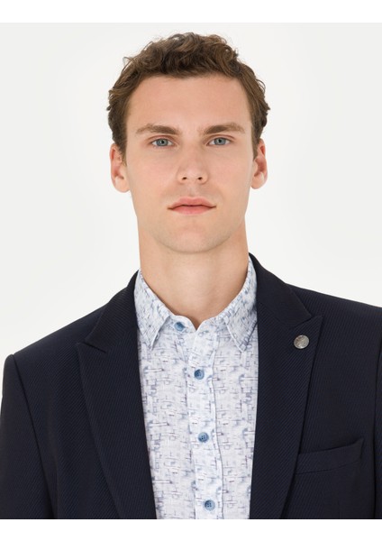 Erkek Lacivert Ekstra Slim Fit Blazer Ceket 50274202-VR033 fiyatları