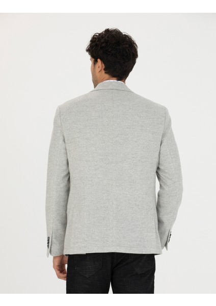 Erkek Açık Gri Slim Fit Ceket 50273166-VR001 indirimleri