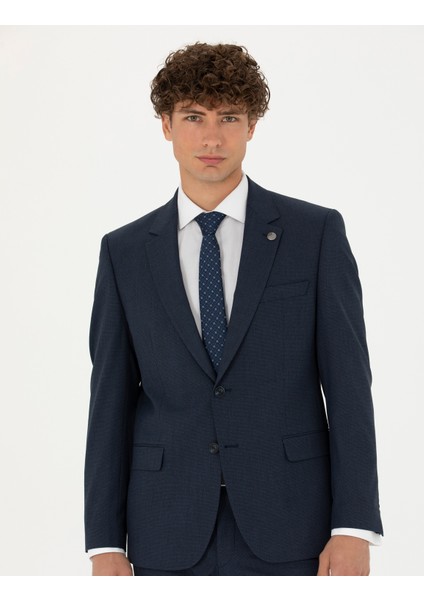 Erkek Lacivert Slim Fit Takım Elbise 50273455-VR033 fırsatları