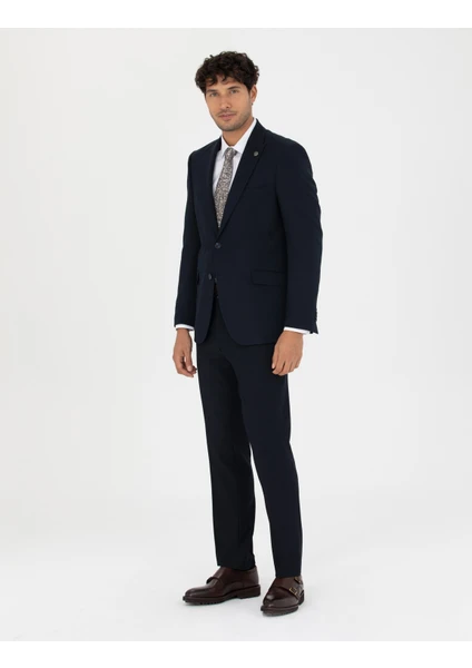 Pierre Cardin Erkek Lacivert Slim Fit Takım Elbise 50278453-VR033