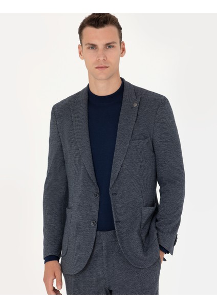 Erkek Lacivert Ekstra Slim Fit Spor Takım Elbise 50277602-VR033 fırsatları