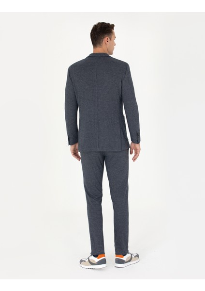 Erkek Lacivert Ekstra Slim Fit Spor Takım Elbise 50277602-VR033 indirimleri