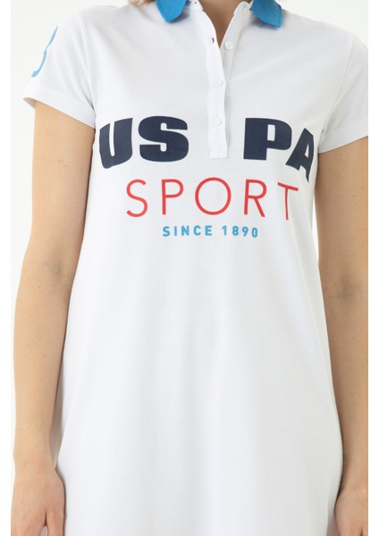 U.S. Polo Assn. Kadın Beyaz Elbise (Örme) 50263970-VR013