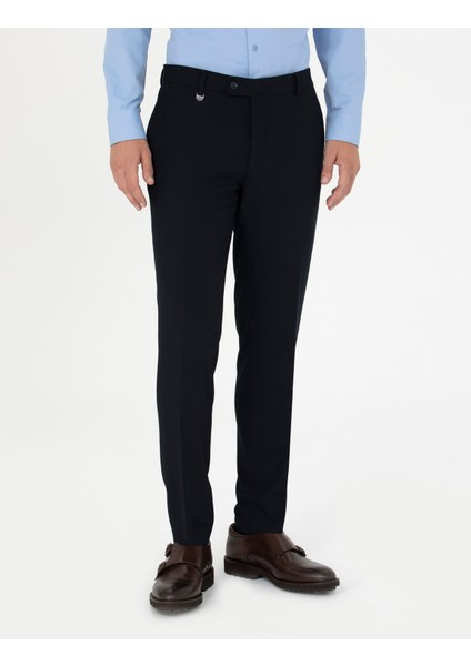 Erkek Lacivert Ekstra Slim Fit Kumaş Pantolon 50278452-VR033 fiyatları