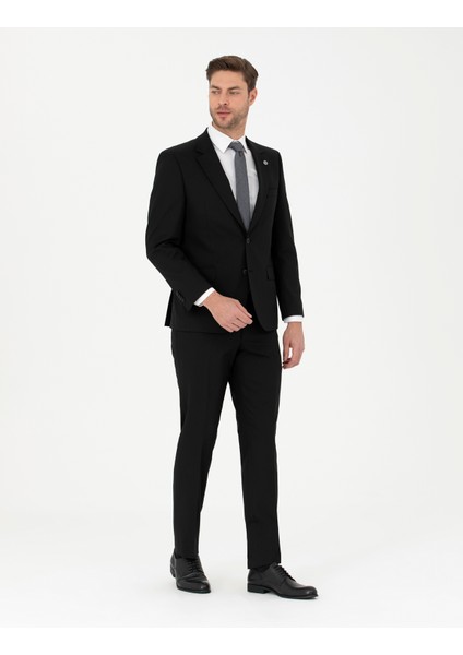 Pierre Cardin Erkek Siyah Slim Fit Takım Elbise 50291438-VR046