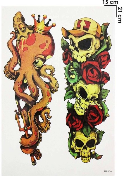 Geçici Kurukafa Dövme Tattoo