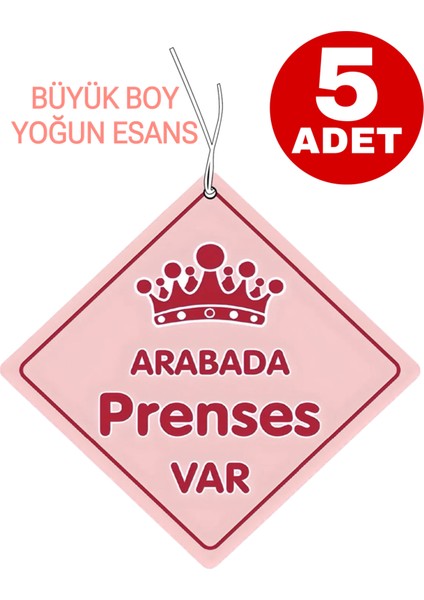 Oasis Life Büyük Boy 5 li Arabada Prenses Var Araç Oto Koku