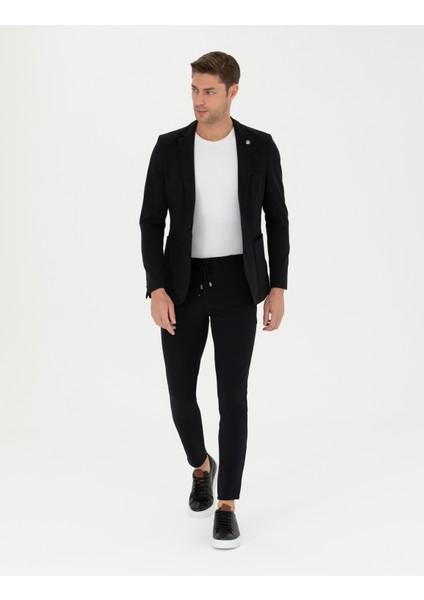 Erkek Siyah Body Esnek Fit Blazer Ceket 50287491-VR046 fırsatları