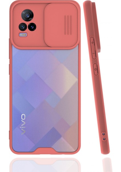 Vivo V21E Kılıf Platin Kamera Koruma Silikon - Pembe 109008