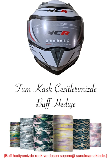 Çene Açılır Kask Mavi