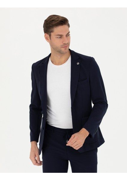 Erkek Lacivert Body Esnek Fit Blazer Ceket 50287491-VR033 modelleri
