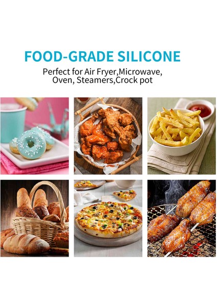 Yeniden Kullanılabilir Hava Fritöz Gömlekleri Hava Fritöz Paspasları Hava Fritöz Aksesuarları Için Cosori, Instant Vortex, Power Xl, Ninja 8.5 Inç (Yurt Dışından) fiyatları