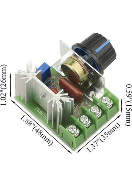 Adet 25A Ac 220V 2000W Scr Yüksek Güç Elektronik Voltaj Regülatörü Modülü Ayarlanabilir Motor Hız Kontrol Cihazı Düzenleme (Yurt Dışından)