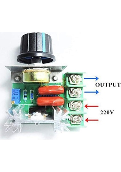 Adet 25A Ac 220V 2000W Scr Yüksek Güç Elektronik Voltaj Regülatörü Modülü Ayarlanabilir Motor Hız Kontrol Cihazı Düzenleme (Yurt Dışından)