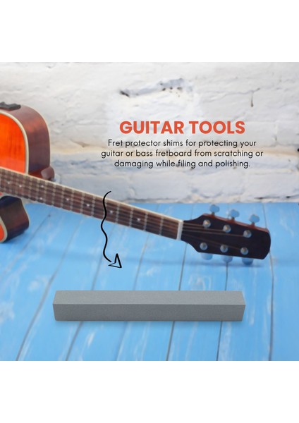 Gitar Fret Crowning Dosya Tesviye Aracı Taşlama Koruyucular Onarım Parça Seti Gitar Tamir Aracı Aksesuarları (Yurt Dışından)