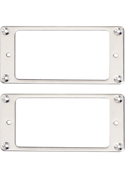 Metal Humbucker Pikap Halkası Kapak Çerçevesi Değiştirme Lp Gitar Montajlı Elektro Gitarlarla Uyumlu (Siyah) (Yurt Dışından)