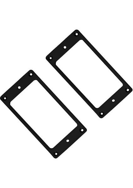 Metal Humbucker Pikap Halkası Kapak Çerçevesi Değiştirme Lp Gitar Montajlı Elektro Gitarlarla Uyumlu (Siyah) (Yurt Dışından)