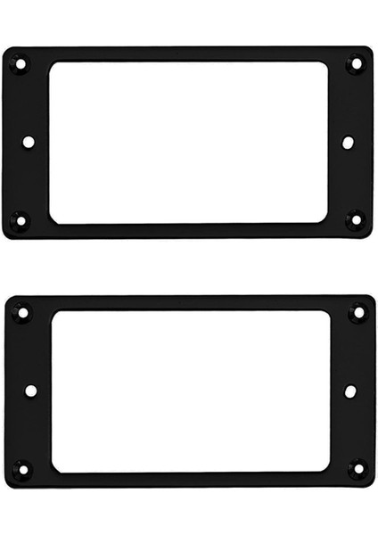 Metal Humbucker Pikap Halkası Kapak Çerçevesi Değiştirme Lp Gitar Montajlı Elektro Gitarlarla Uyumlu (Siyah) (Yurt Dışından)