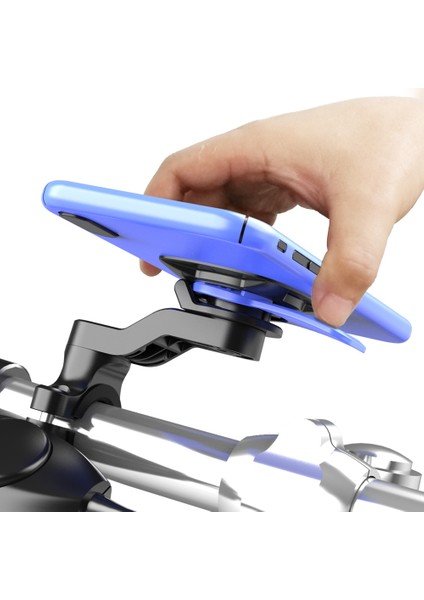 Bisiklet Scooter Navigasyon Telefon Braketi Tutucu Ayarlanabilir Motosiklet Gidon Kök Destek Rafı Bisiklet Kırmızı Set 2 (Yurt Dışından)