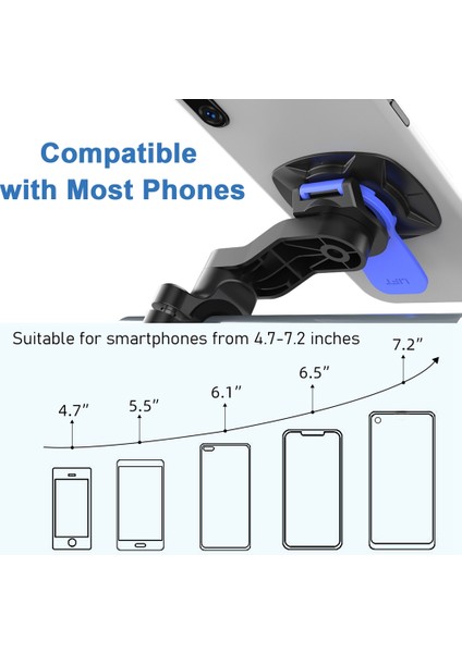 Bisiklet Scooter Navigasyon Telefon Braketi Tutucu Ayarlanabilir Motosiklet Gidon Kök Destek Rafı Bisiklet Kırmızı Set 2 (Yurt Dışından)