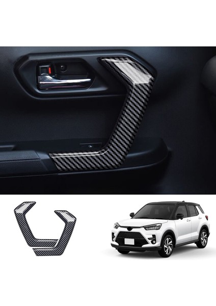 Toyota Rise Raıze 2021 Için Araba Kapı Iç Kolu Panelli Kapı Kolu Paneli Kapağı Araba Kapı Iç Kolu Paneli Çerçeve (Yurt Dışından)