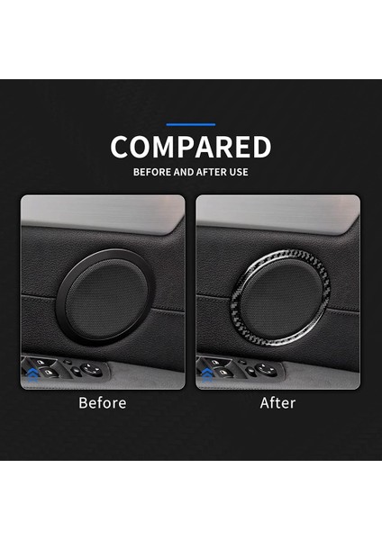 Bmw Z4 E89 2009-2016 Karbon Fiber Araba Kapı Hoparlör Trim Hoparlör Dekorasyon Çıkartması Aksesuarları (Yurt Dışından) modelleri