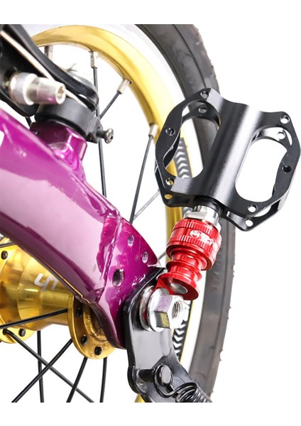 Muqzı Katlanır Bisiklet Pedalı Hızlı Bırakma Toka Bisiklet Hızlı Bırakma Pedalı Tutucu Kafa Montaj Koltuk Modifikasyonu Altın (Yurt Dışından) modelleri