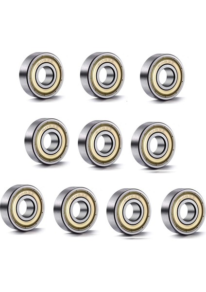 20PCS Çift Kalkan Paten Minyatür Yüksek Karbonlu Çelik Rulman 608ZZ 608 Zz Bilyalı Rulmanlar (Yurt Dışından)